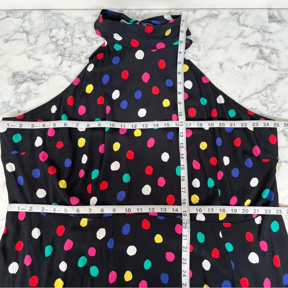 RIXO x Target Black Multi Color Polka Dot Halter Dress Plus Size 3X - Picture 7 of 14